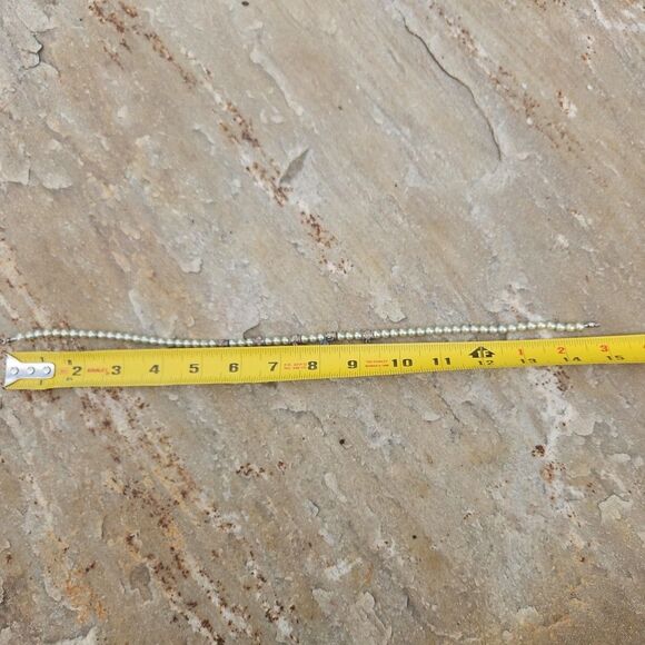 Costume Pearl Necklace Faceted Blue  'Crystals' PROM, DANCE, WEDDING, GIRLS PLAY - Picture 4 of 4